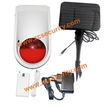 Внутренней беспроводной siren наружного использования Солнечный источник питания with1200mA резервная батарея