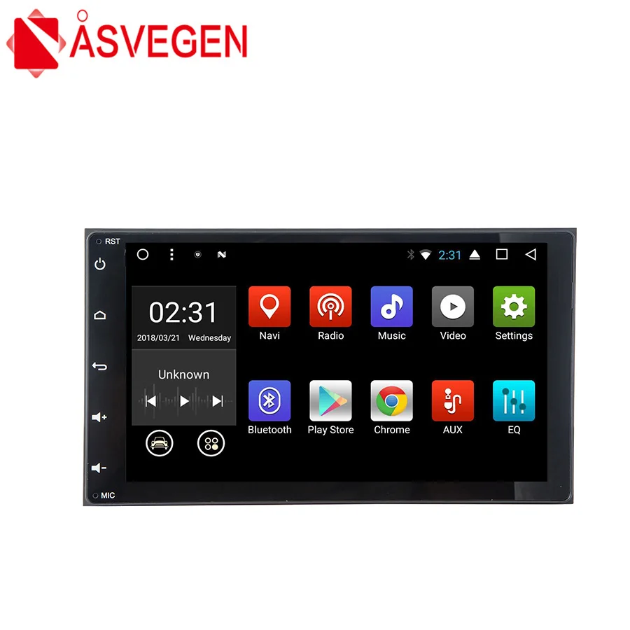 Top Asvegen Touch Screen 10.1 inch Android 7.1Quad Core Car Auto WIFI Radio Multimedia Player GPS Navigation For Toyota Sienna 2015 0