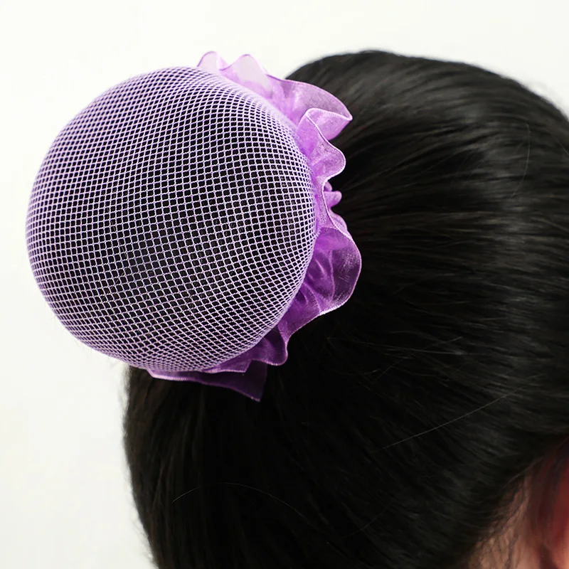 

Kids Girls Lady Women Solid Black Hair Clip Snood Decorative Headwear Ballet Dance Hairnet For Bun