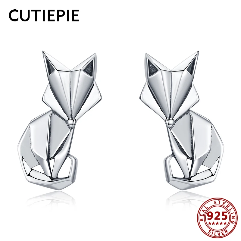 

CUTIEPIE New 925 Sterling Silver Special Fox Stud Earrings for Women Animal Earring Sterling Silver Jewelry Cute Party Gifts