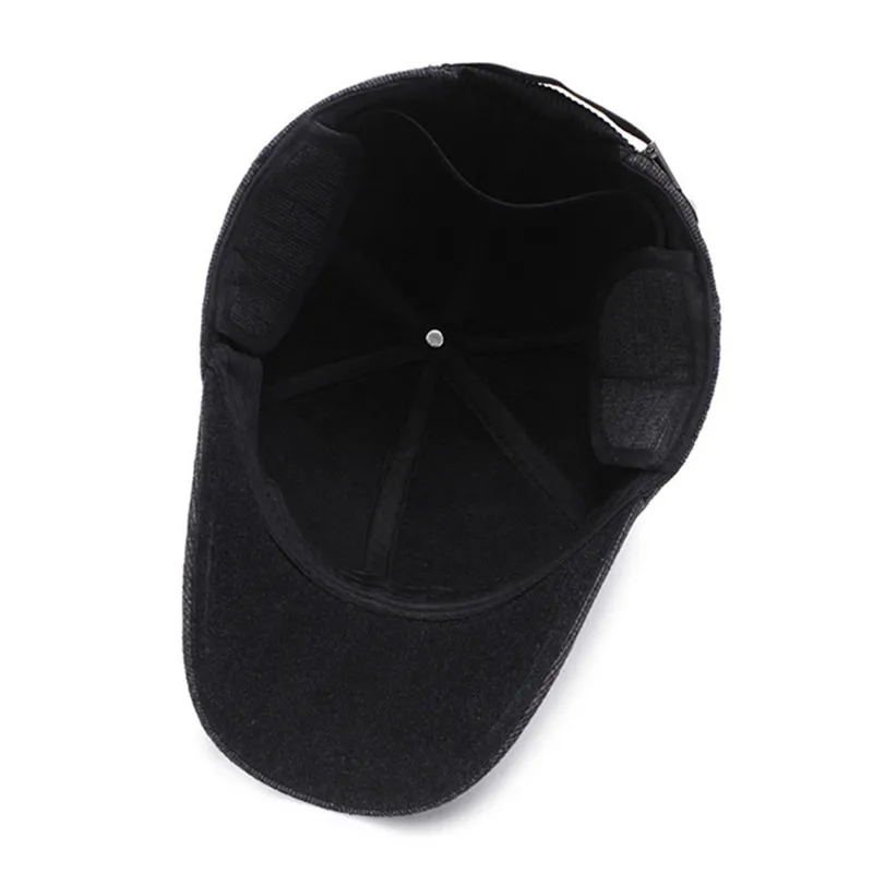 XdanqinX зимняя мужская шапка шерстяная теплая Бейсболка s с ушками регулируемый размер наушники язычок шапки для мужчин бренды Snapback Кепка