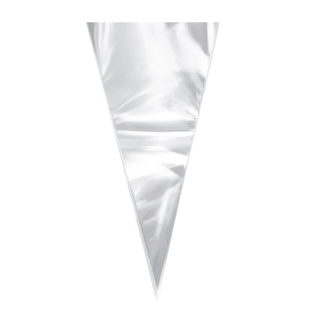 50 Pcs /lot Clear Party Gift Cone Biscuit Sweet Packing Bag Candy Cellophane Cello Bags for Gift Packaging Wrapping Decoration