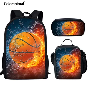 

Coloranimal Soccer/football Ball on Fire and Water Set Backpack Children Primary Student Satchel Schoolbag Mochila Escolars Boys