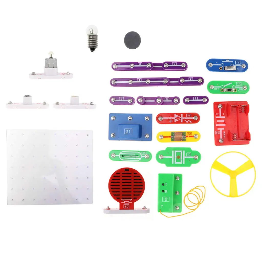 

24pcs DIY Electric Circuit Model Kit Physics Exploration Experiment Teaching Aid Science Learning Educational Toys for Children