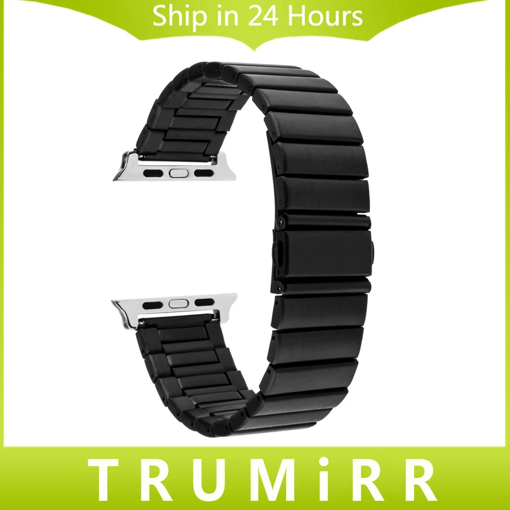 Stainless Steel Watchband Adapters for iWatch Apple Watch 38mm 42mm Replacement Band Wrist Strap Link Bracelet