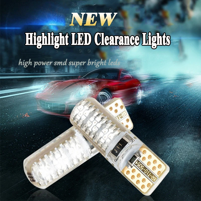 

Newest T10 W5W LED car interior light cob marker lamp 12V 194 5050 bulb wedge parking dome light white auto for lada car styling