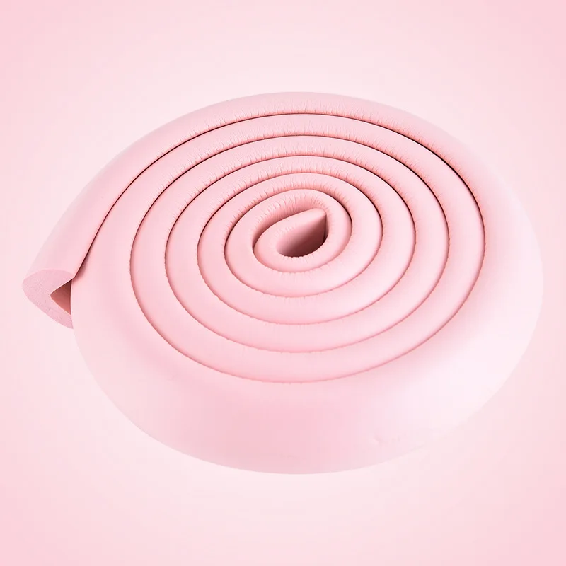 Высокое качество l-образный бампер полосы для края стола безопасности подушки стол край защитный оборудования Защитная Лента Детские 1 шт. 2 м - Цвет: Розовый