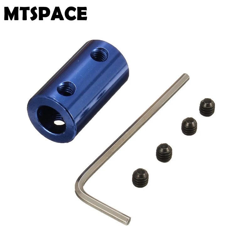 

MTSPACE 6pcs/Set Coupling 5mm to 8mm Shaft 5x8mm Aluminium Alloy Couplings with Hex Wrench+Screws Motor Coupler Connector