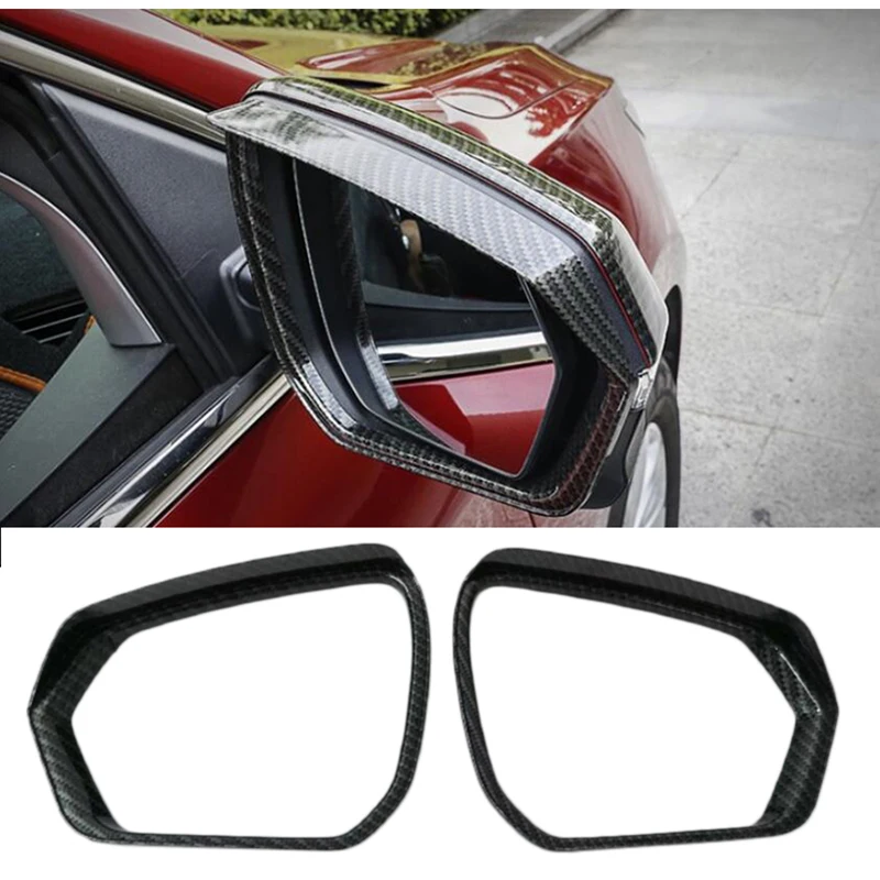 2X Auto Car Styling Rearview Mirror Rain Eyebrow Reflective Side Mirror
