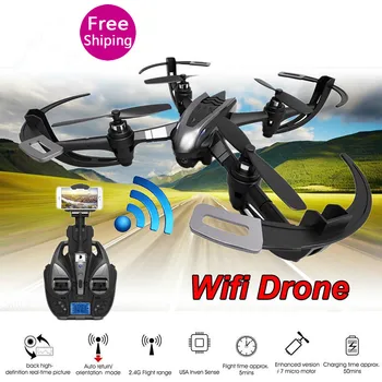 

New i4W WIFI FPV RC Drone With Camera One Key Return 2.4G 4CH 6-axis Gyro RC Quadcopter RTF 3D CF Mode RC Flying Quadcopter gift
