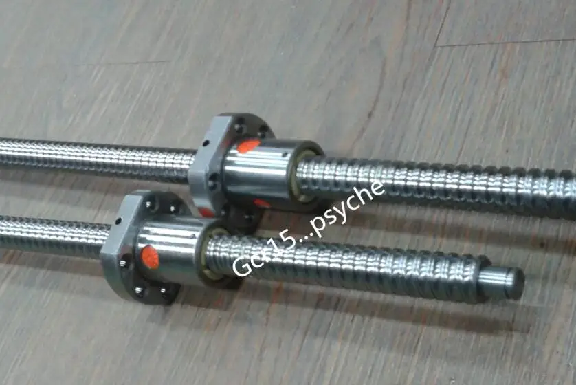 2 ballscrews lead screws RM1605 800/1500mm C7 + 2 ballnuts + end