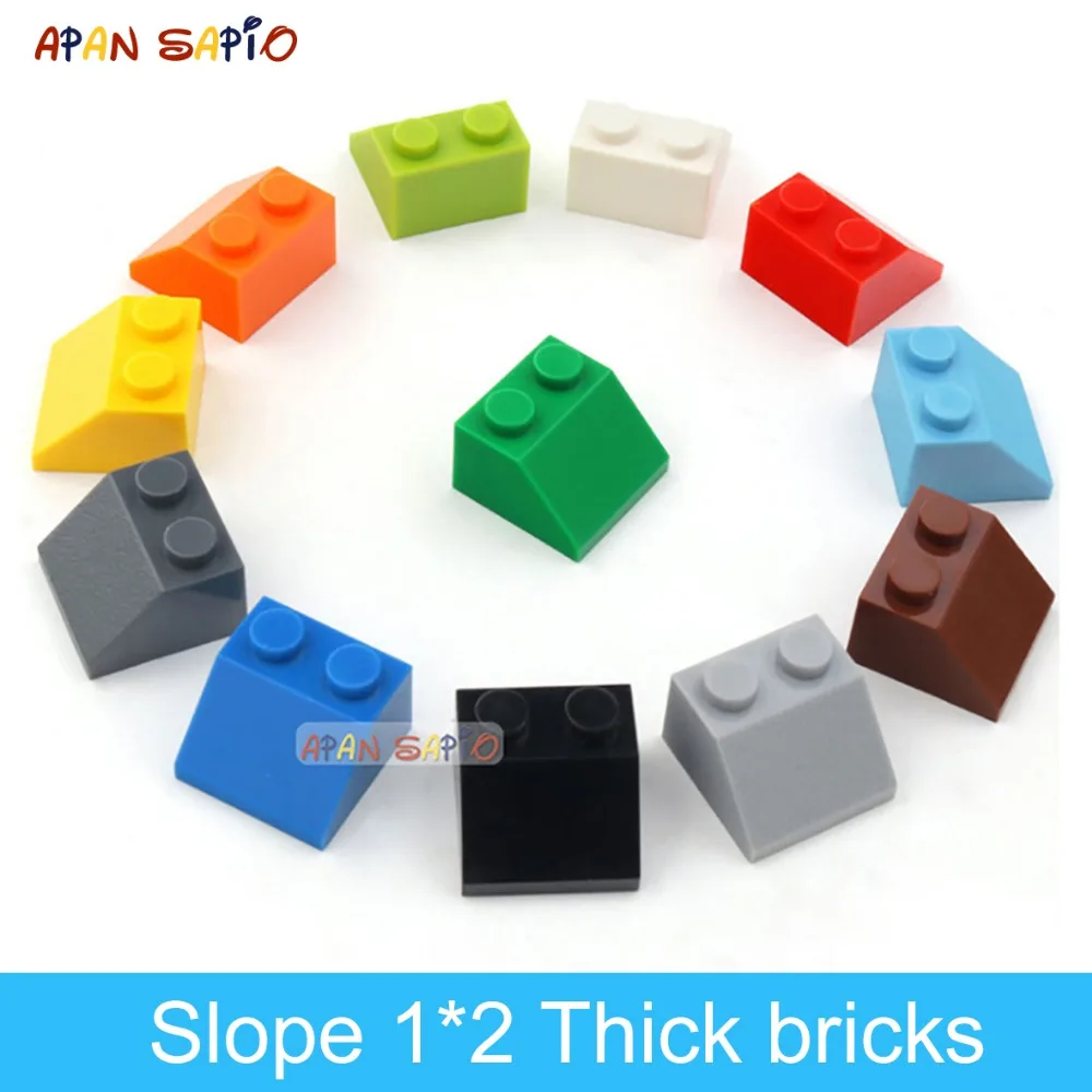 Hot Item Bricks Slope Toys Building-Blocks Thick-Figure Educational Plastic Children Compatible BxpMVjAE