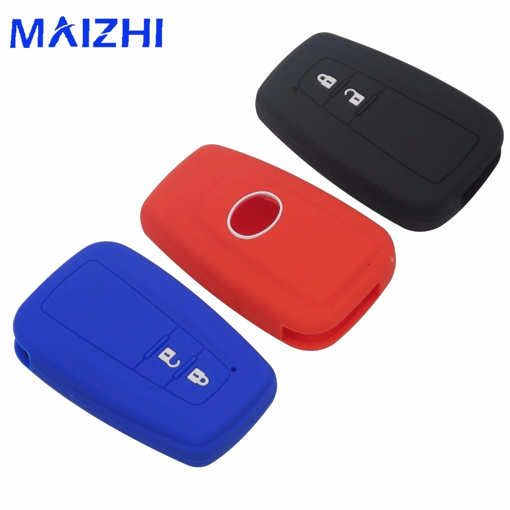 

Silicone Car Key Fob Cover Case For Toyota CHR C-HR 2017 Prius 2 Buttons Remote Keyless Accessories Car Styling