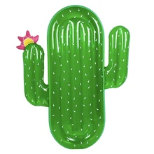 Кактус Надувной Матрас Бассейн Поплавок для взрослых и детей плавающий остров пляж кровать одежда заплыва круг весело Вечерние