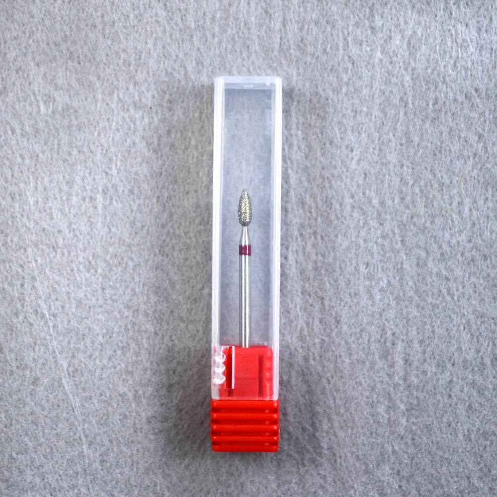 

1 PCS Pro Cuticle 3/32"Diamond Burr Bit Nails Stainless Steel Handle Bits For Manicure Professional Nail Tools SAGD0307