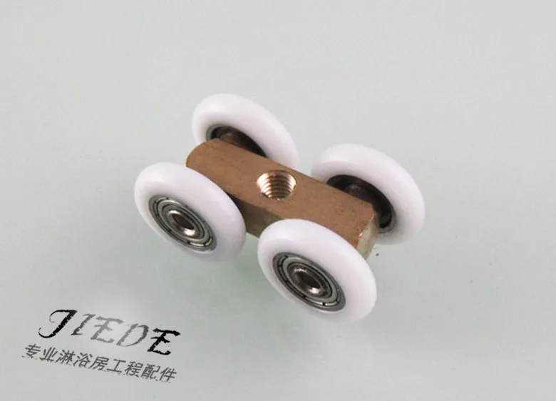 Shower room pulley bathroom glass door hanging pulley partition sliding door hanging round widened copper wheel shower accessori Shower room pulley bathroom glass door hanging pulley partition sliding door hanging round widened copper wheel shower accessori