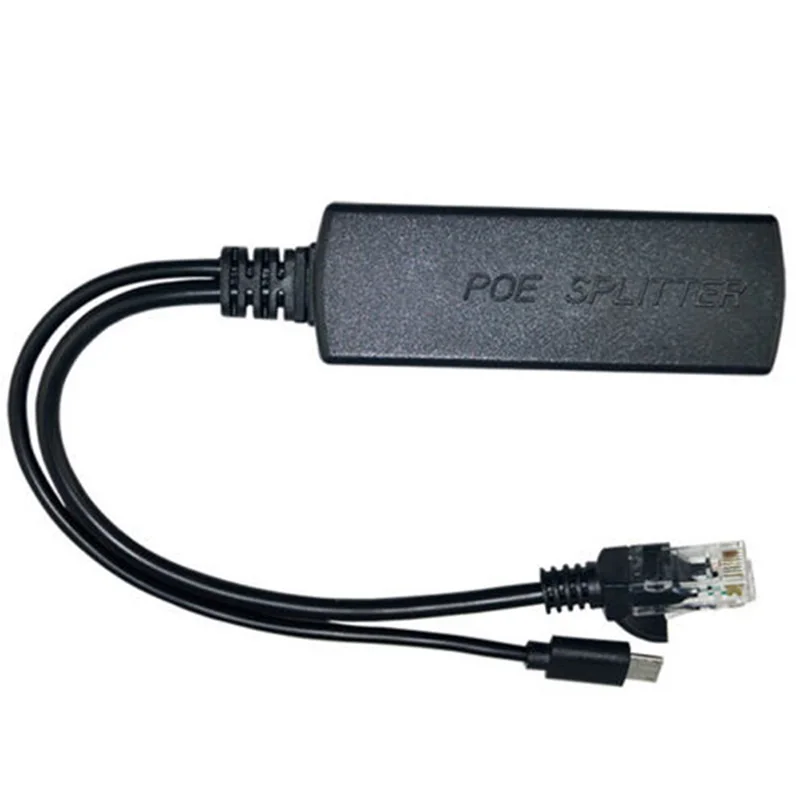 Micro USB Активный сплиттер PoE Power Over Ethernet 48В до 5В 2А адаптер 10Вт|Коробки передач и