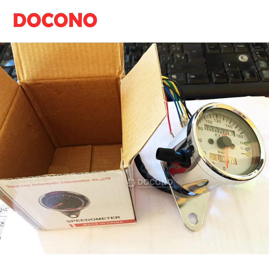 DOCONO 12 В Универсальный 160 км/ч мотоциклетный измеритель скорости одометр датчик ATV