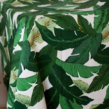 100*145 см, большие банановые деревья ткань стрейч хлопок сатин