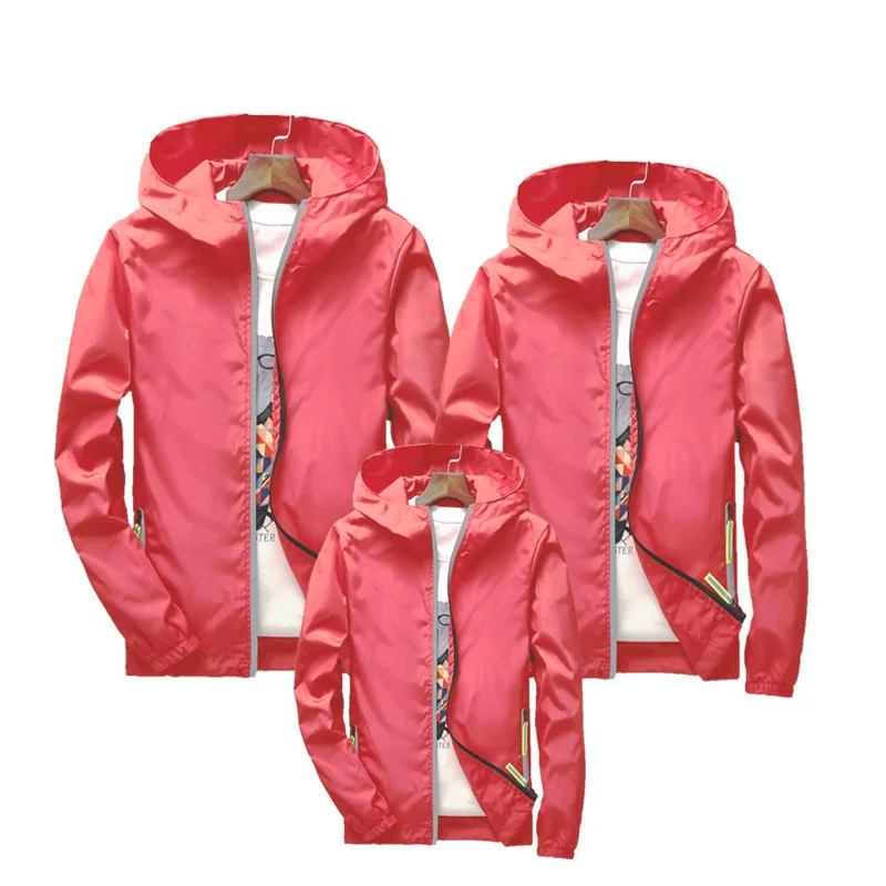 Дышащая водонепроницаемая Защитная куртка для рыбалки, уличная Защита от солнца на рыбалке, семейная одежда, пальто, наряд для родителей и детей - Цвет: Pink
