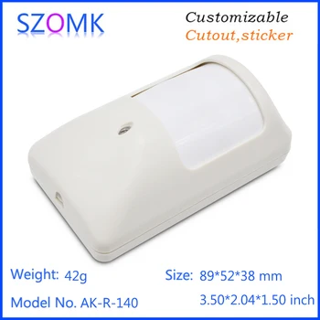 

10 pcs, 89*52*38mm plastic electrical enclosure for PIR motion sensor alarm home security system szomk plastic device enclosure