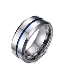 Карбид вольфрама кольца для мужчин 8 мм ширина Высокое качество Мужские свадебные ювелирные изделия Горячие продажи США