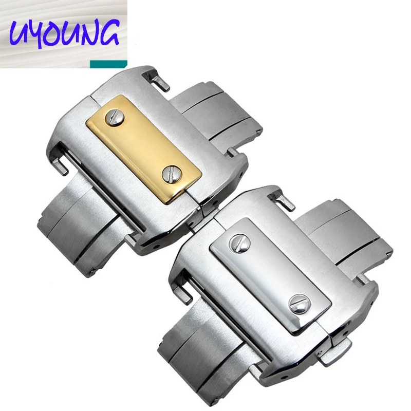 

21mm Watch buckle substitute Santos 100 double click the butterfly button and Santos