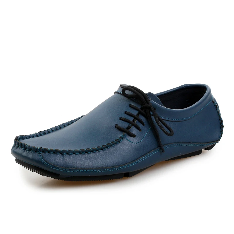 

2018 New Men Leather Casual Shoes Breathable Soft Male Flats Comfortable Fashion Driving Shoes Spring Autumn Hombre Sapato