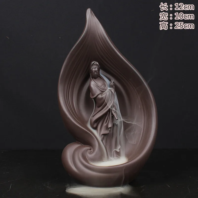 

Quemador Incienso Shipping Back Incense Burner Guanyin Bodhisattva Household Indoor Furnishing Articles Giving A Good Product