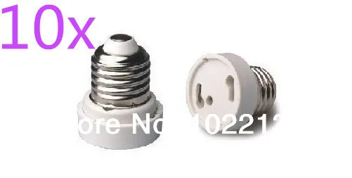 10 шт. E27 для GU24 светодиодный гнездо адаптера цоколь лампы держатель лампы адаптер конвертера с Трек-номером