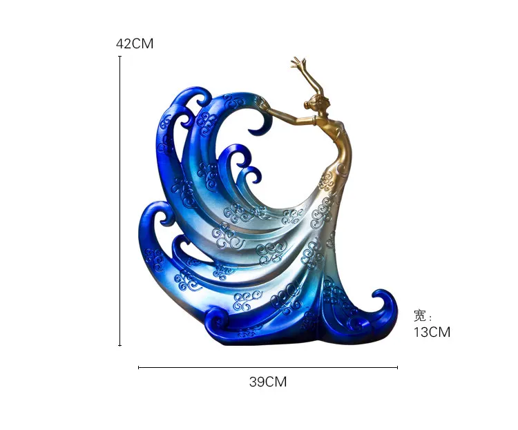 Креативная танцовщица павлина Домашняя Декоративная скульптура резиновые европейские изделия украшение гостиной бизнес подарки офисное украшение