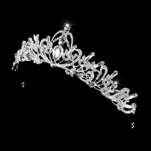 Корона невесты свадебные стразы для волос диадема Принцесса Королева головные уборы Корона невесты