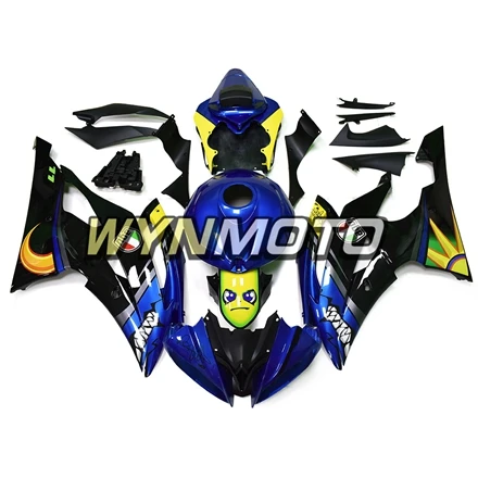 Акула инъекции пластмассы ABS Обтекатели для Yamaha YZF R6 год 2008- 09 10 11 12 13 14 15 мотоцикл тела Наборы блеск синий