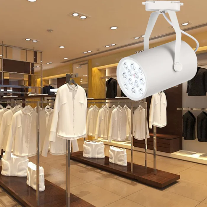 3 W 5 W 7 W 12 W 18 W سي أو بي عالية الطاقة LED أضواء المسارات Led السكك الحديدية مصباح الضوء إضاءة داخلية لمتجر مخزن LB88