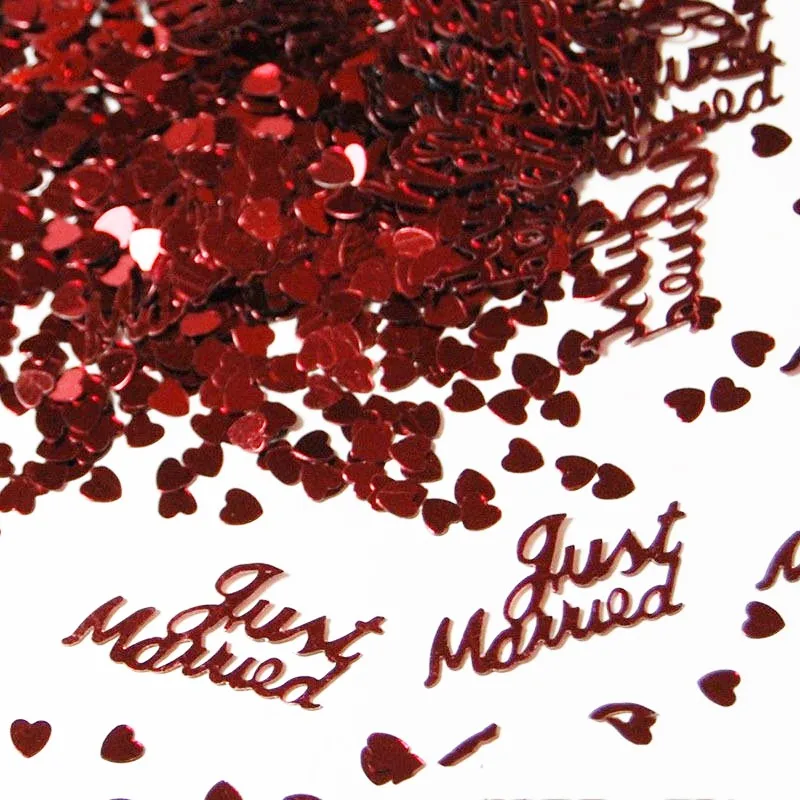 

380pcs Table Party Scatters Confetti Gold Silver Just Married Wedding Decor