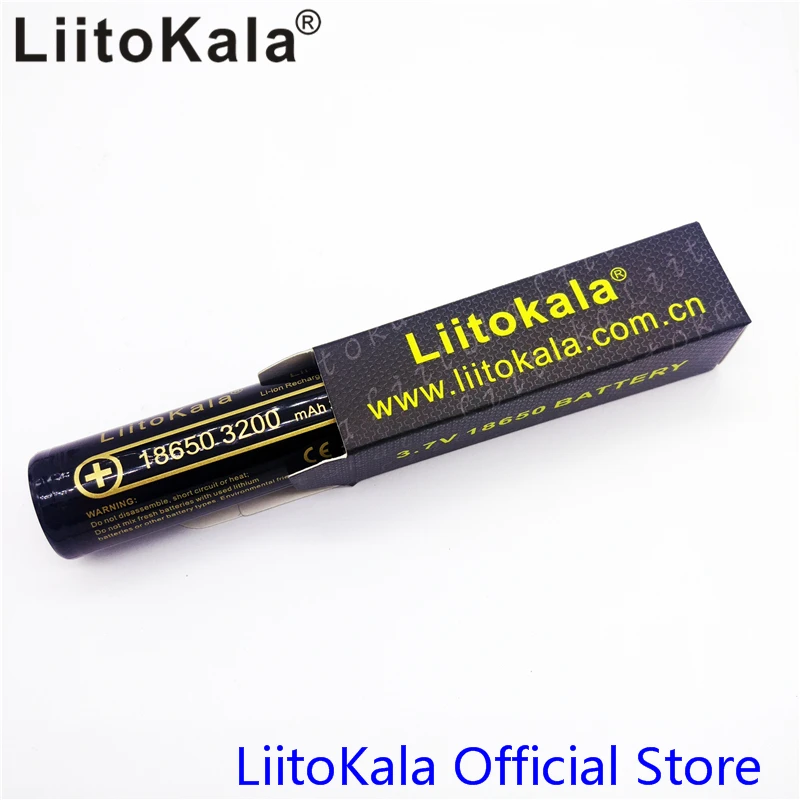 10 шт. LiitoKala Lii-32A 18650 3200mAh аккумуляторная батарея 3,7 v литий-ионные аккумуляторы 18650 3200mah батарея