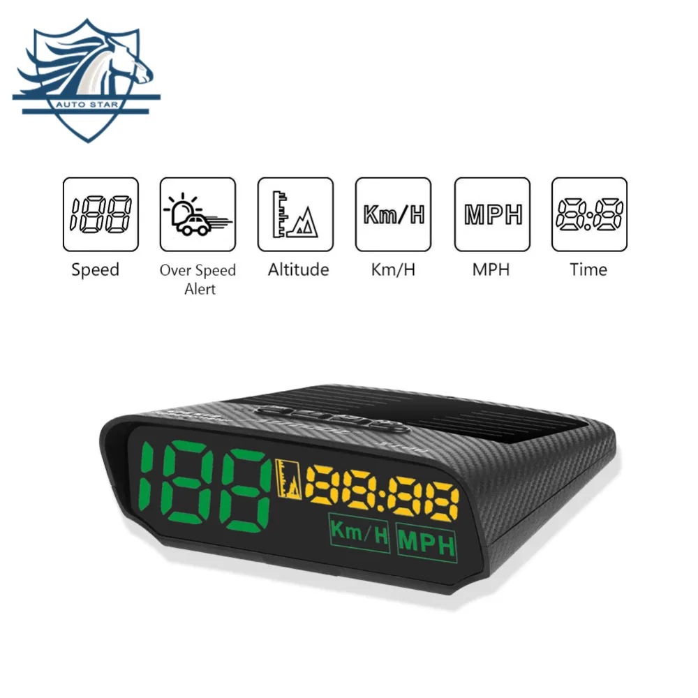 

AUTOOL X100 Multi-function OBD2 Digital Meter HUD GPS Speed Tracker MPH/KM/h Altitude Distance
