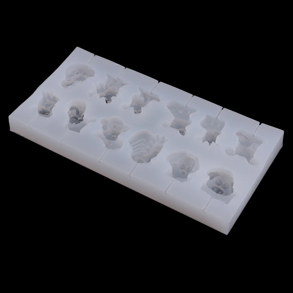 

CUTE Animal Shapes Silicone Mold, 12 Animals Shape Mould Tool for Home DIY Lollipop Chocolate Candy