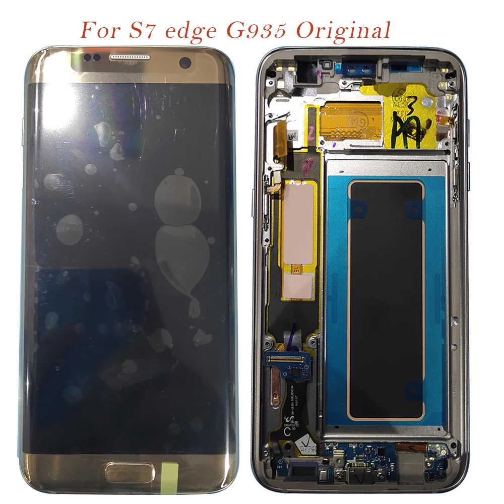 

Test LCD Display For Samsung Galaxy S7 edge G935 G935 Touch Screen Digitizer Assembly LCD Display For Samsung S7 edge G935 G935F