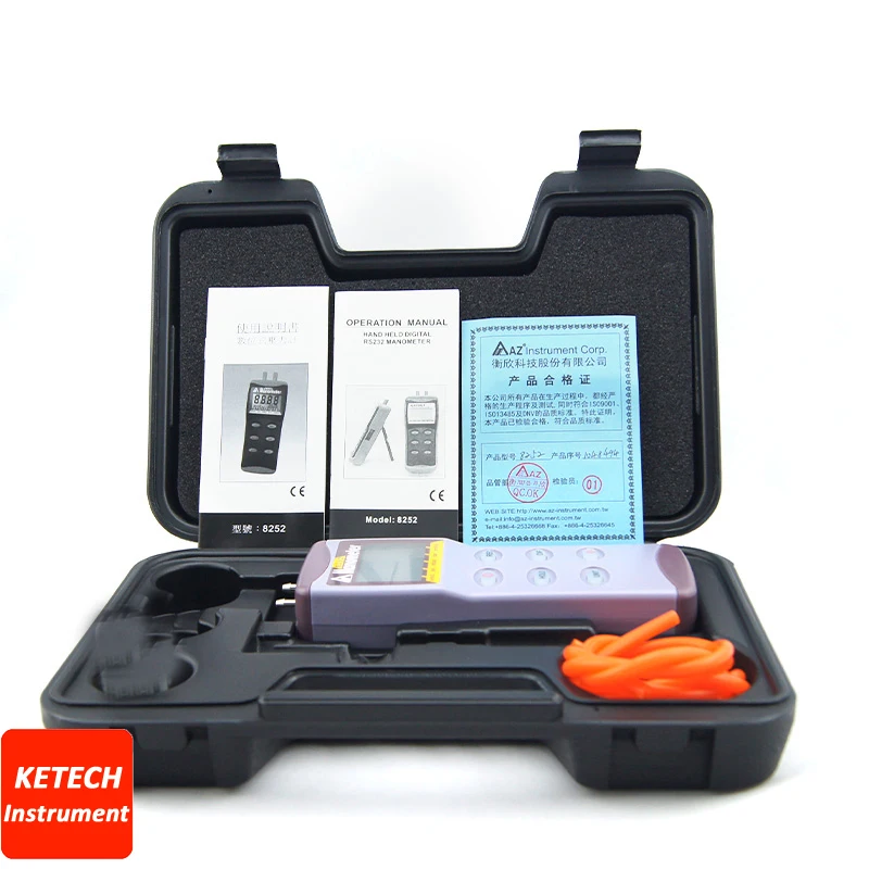 

Portable Digital Manometer Differental Pressure Tester AZ8230