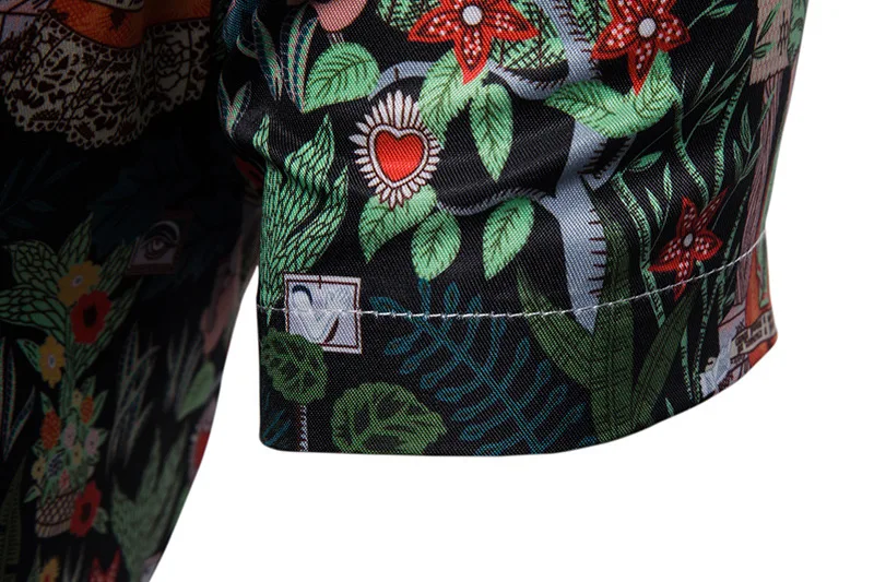 Miicoopie Новая мужская Ретро рубашка с коротким рукавом 3D Персонализированная рубашка с принтом