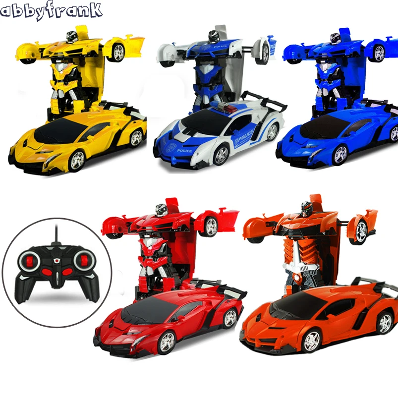 Abbyfrank 2 in 1 Robot Car RC Toy Model Transformation