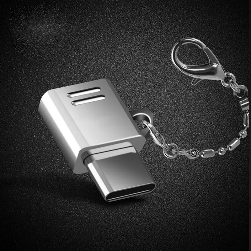 

Type C Adapter Micro USB to USB-C Converter with Keychain for Samsung HTC MacBook XXM8