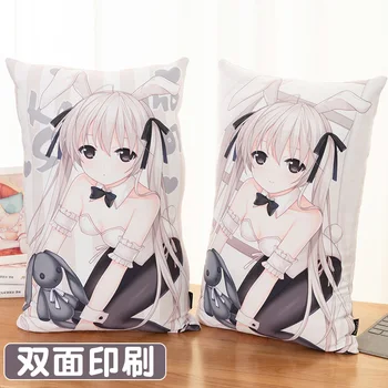 

Japanese Anime Yosuga no Sora Kasugano Sora Bunny Girl Short Pillow Cushion New 2WAY Fabric ES Cotton pillow 35*55cm