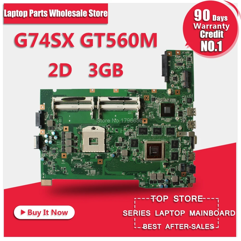 G74SX Motherboard GT560M 2D 3GB RAM For ASUS G74SX G74S G74 laptop Motherboard G74SX Mainboard G74SX Mainboard test 100% OK цена G74SX Motherboard GT560M 2D 3GB RAM For ASUS G74SX G74S G74 laptop Motherboard G74SX Mainboard G74SX Mainboard test 100% OK цены онлайн