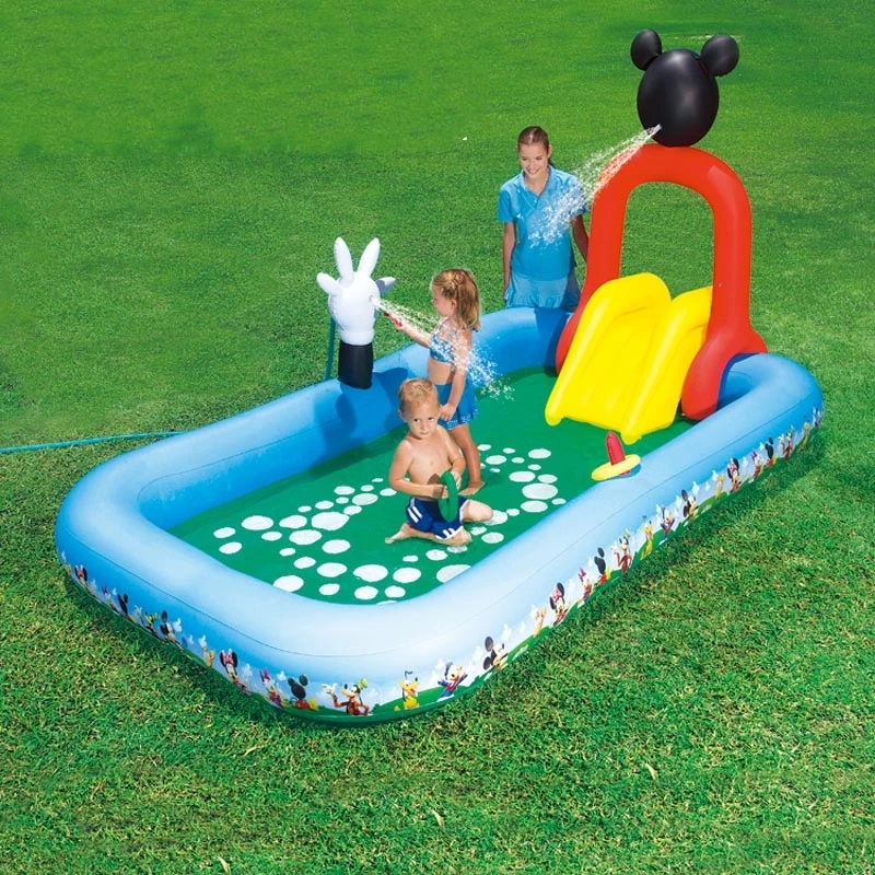 Large Inflatable Pool Toy Big Swimming Pool For Kids Game Home Pvc Water Slide Child Outdoor