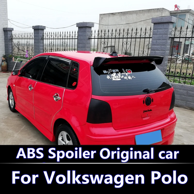 

For Volkswagen Polo Spoiler for 2006-2016 polo double Folder door modes ABS primer wings spoiler ABS Material spoiler