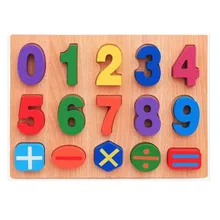 Деревянный Дети цифры и буквы головоломки для образования и обучения Пазлы игрушки S3MAY31