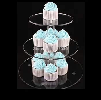 

3 tier acrylic cake stand,wedding cupcake stand Free shipping!!!
