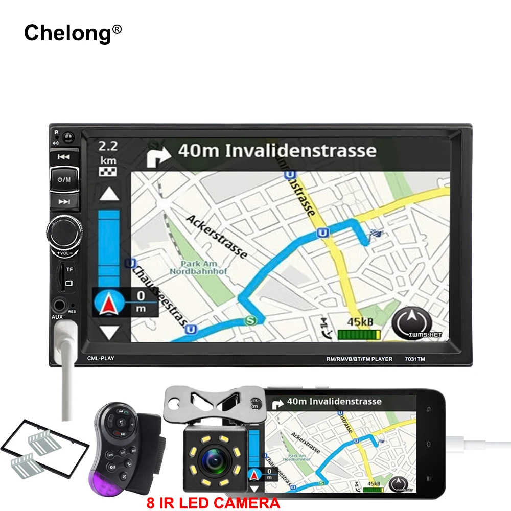 2 Din font b Car b font font b Radio b font Player Android Phone Mirror